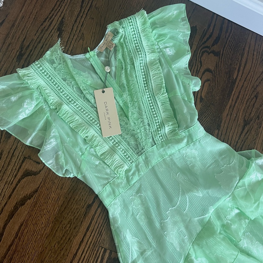 NWT DARK PINK Mint Green Dress